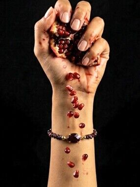 4.5 Carats Natural Ruby Chips And Centerpiece Ruby Bracelet